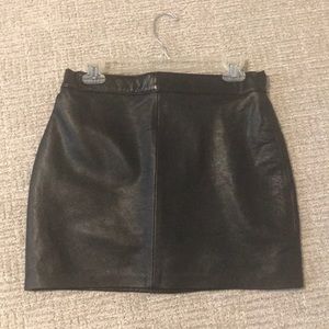 Leather skirt